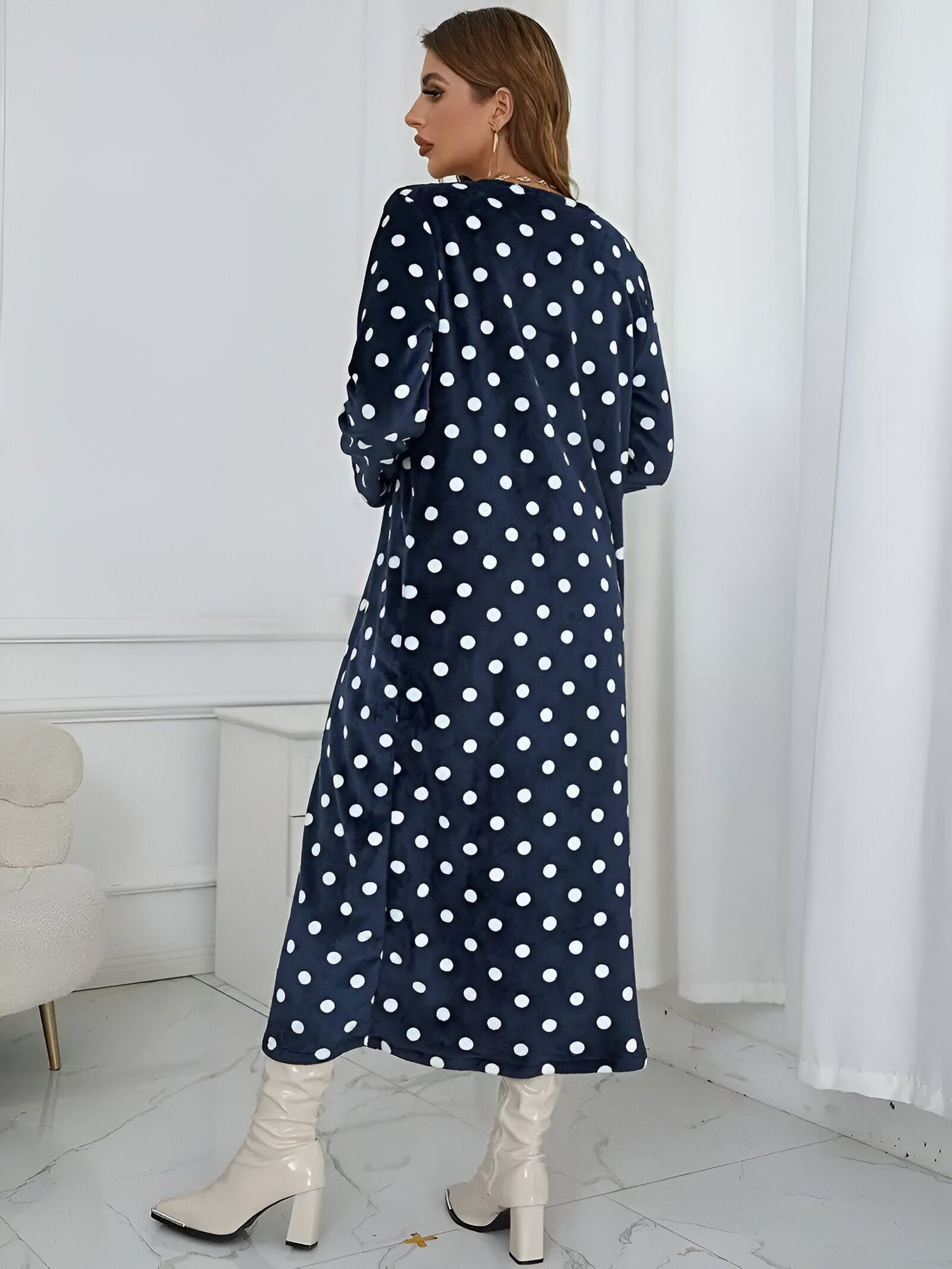 Elisa | Midi-vest met dalmatiërmotief