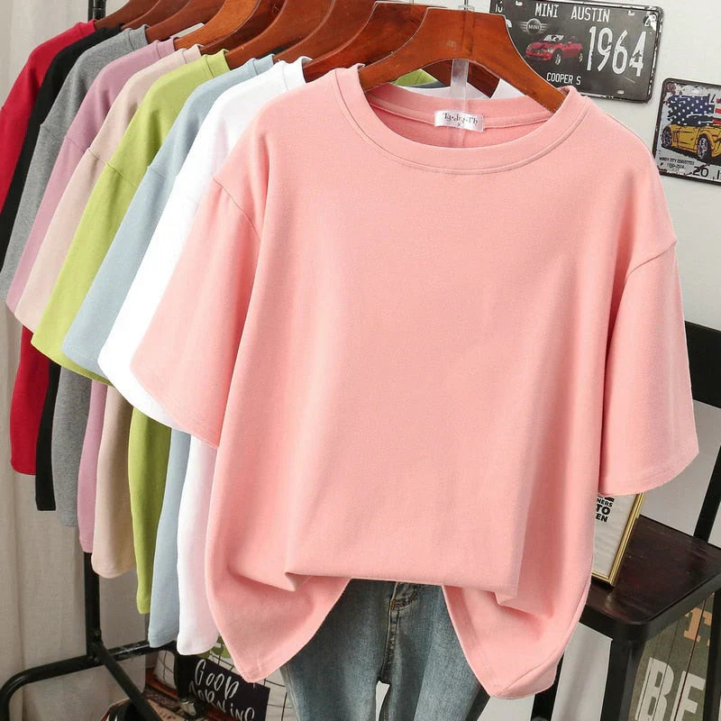 Rhoswen – T-shirt van oversized katoen