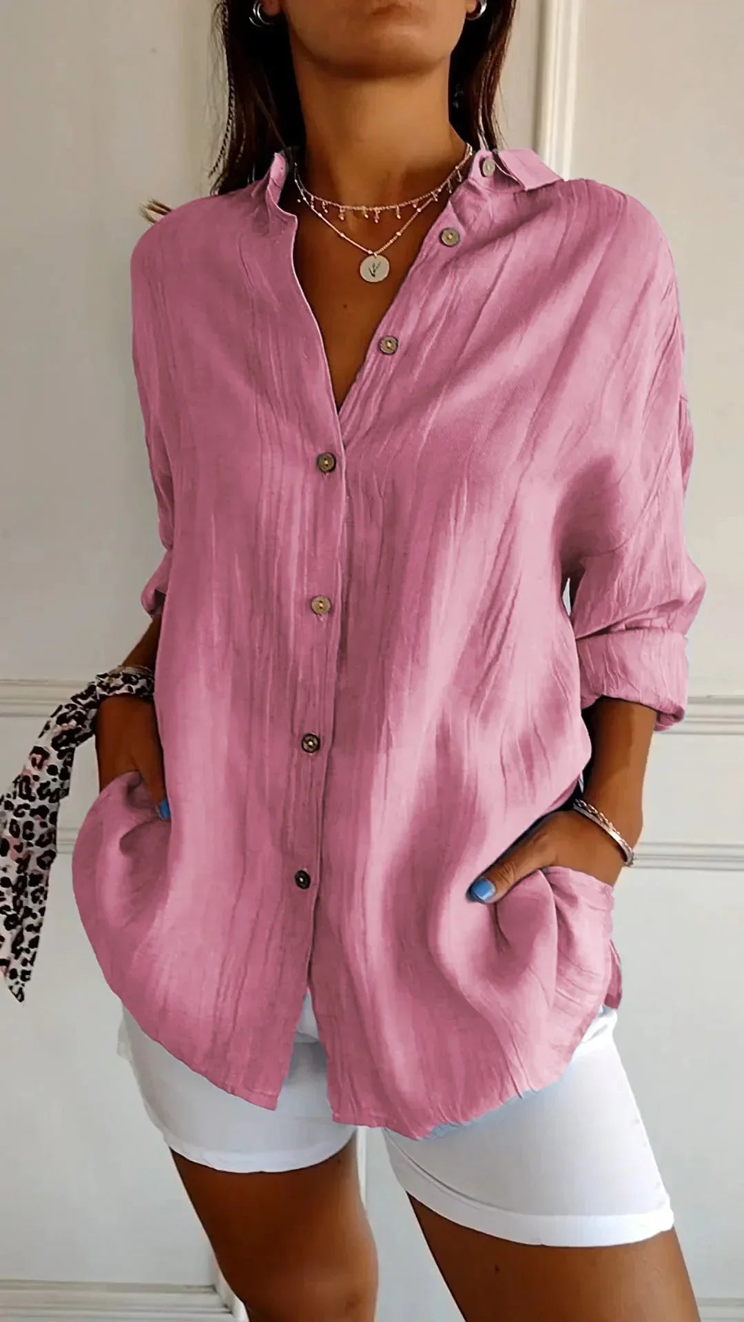 Auberis – Katoenen blouse van hoge kwaliteit