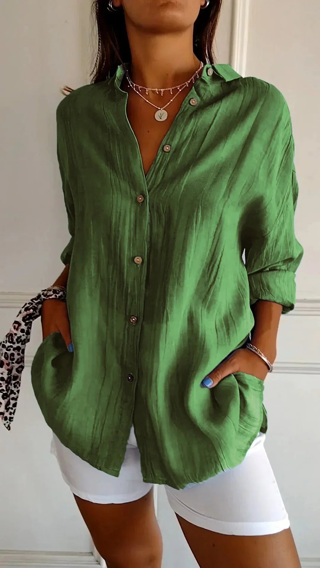 Auberis – Katoenen blouse van hoge kwaliteit