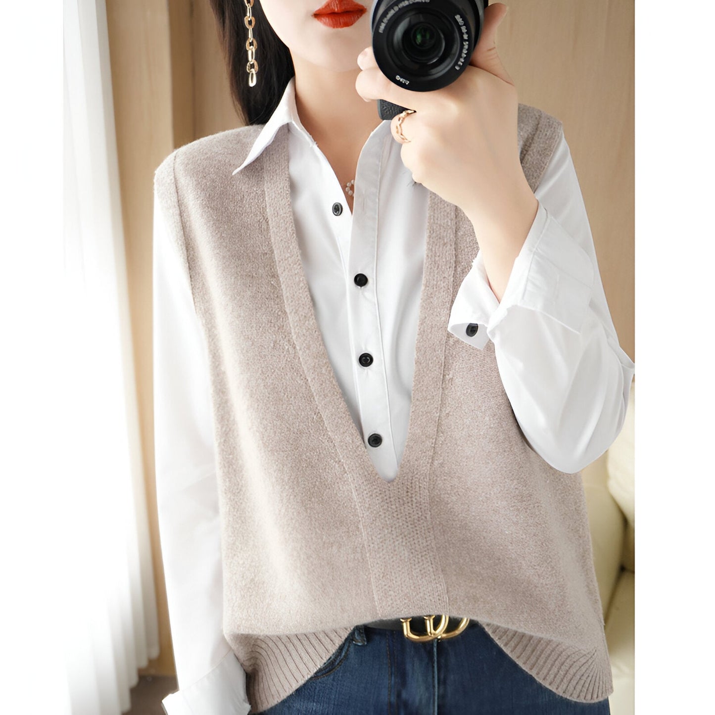 Minna | Comfortabel en stijlvol gebreid vest
