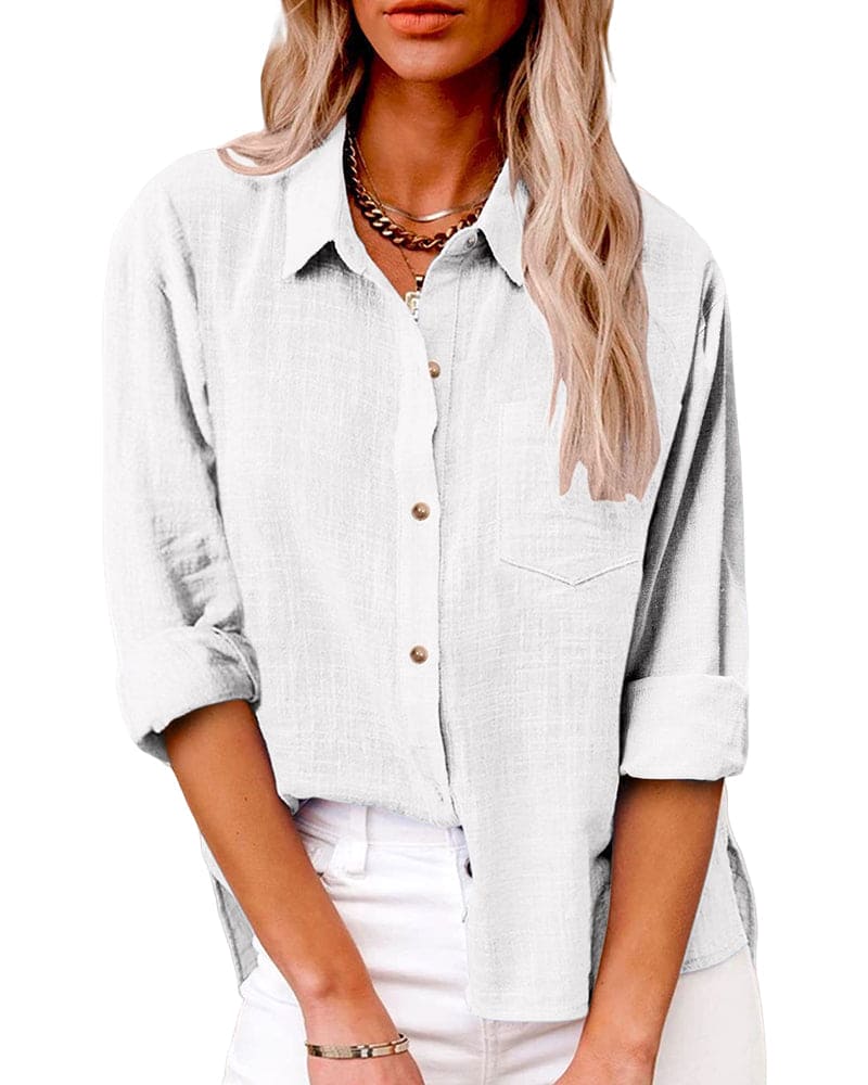 Zuki – Katoenen linnen blouse