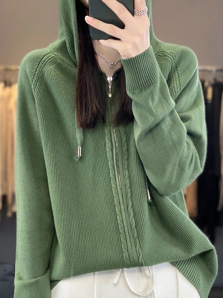 Chay | Luxueus vest met capucho