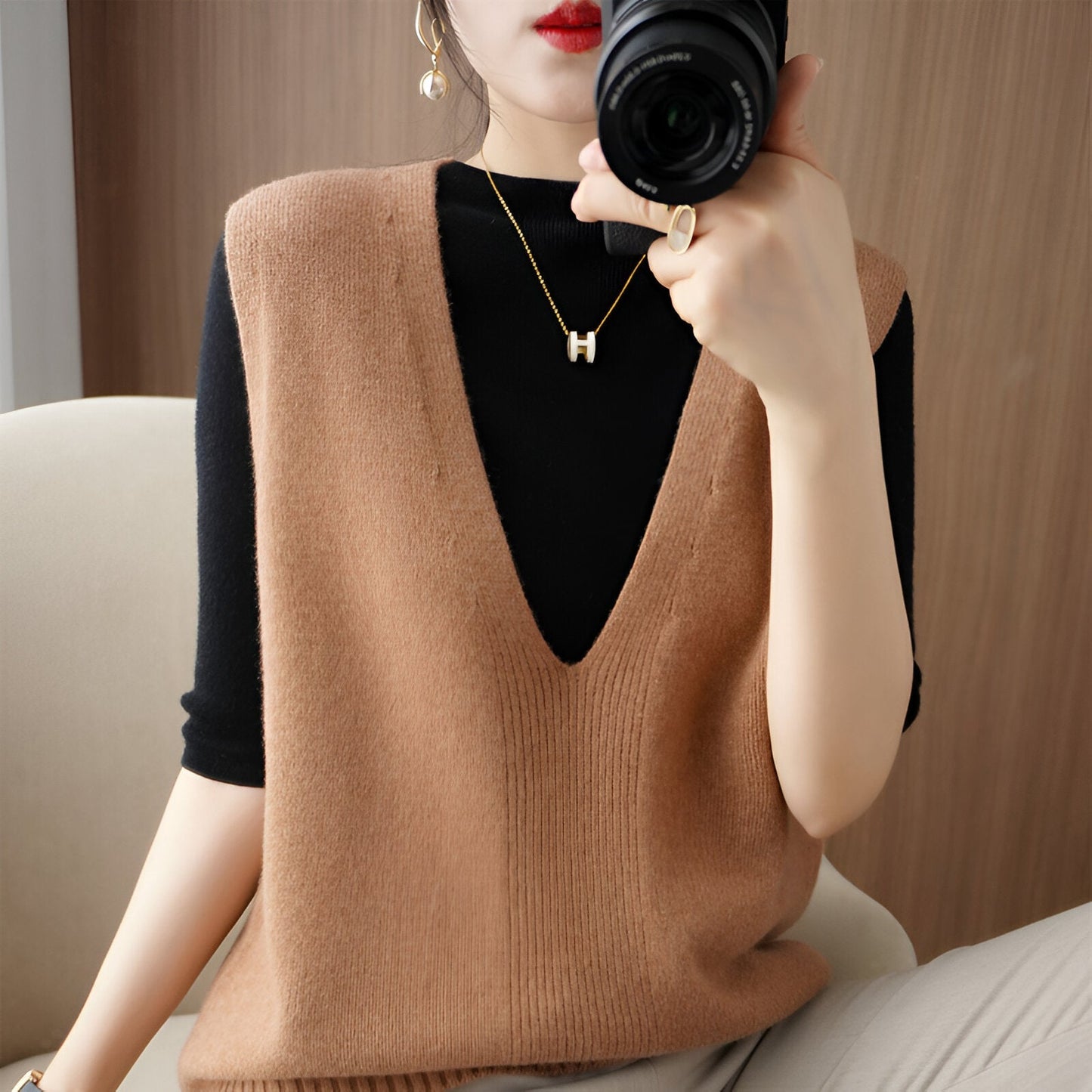 Minna | Comfortabel en stijlvol gebreid vest