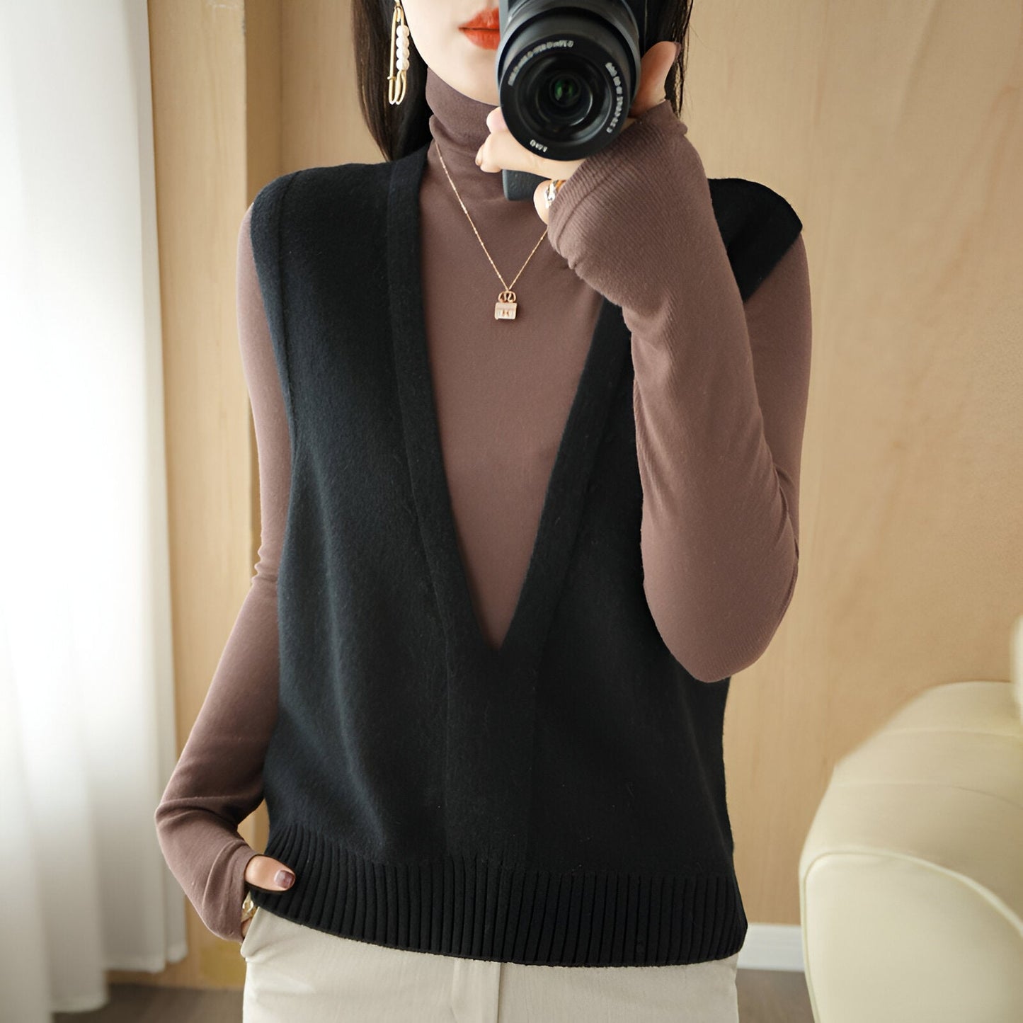 Minna | Comfortabel en stijlvol gebreid vest