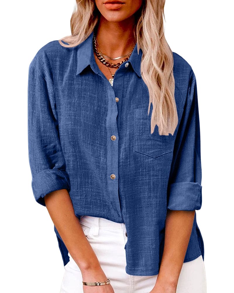 Zuki – Katoenen linnen blouse