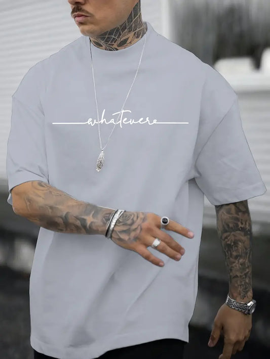 Caleb - Heren-T-shirt met ronde hals