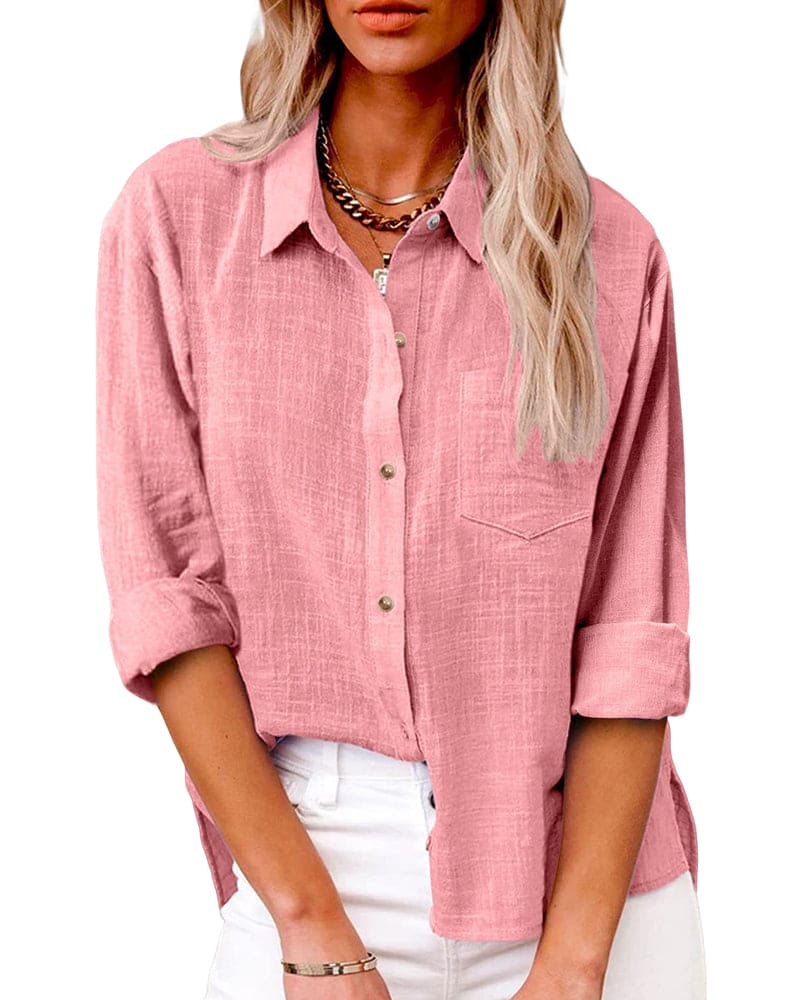 Zuki – Katoenen linnen blouse