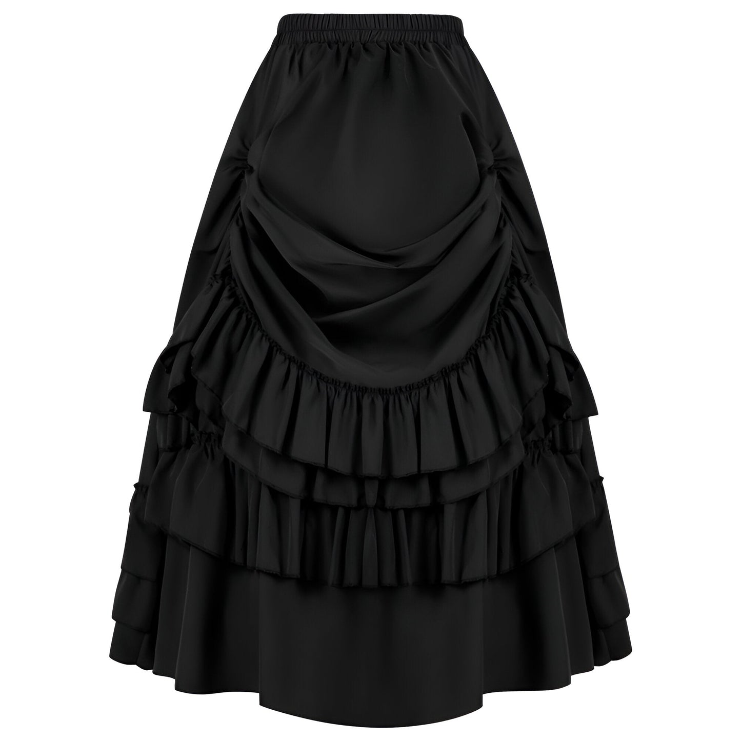 Philine | Charmante bruine basis met ruches in Victoriaanse stijl