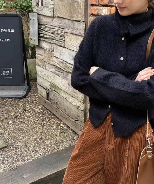 Heike – Trui met col van wol en kasjmier