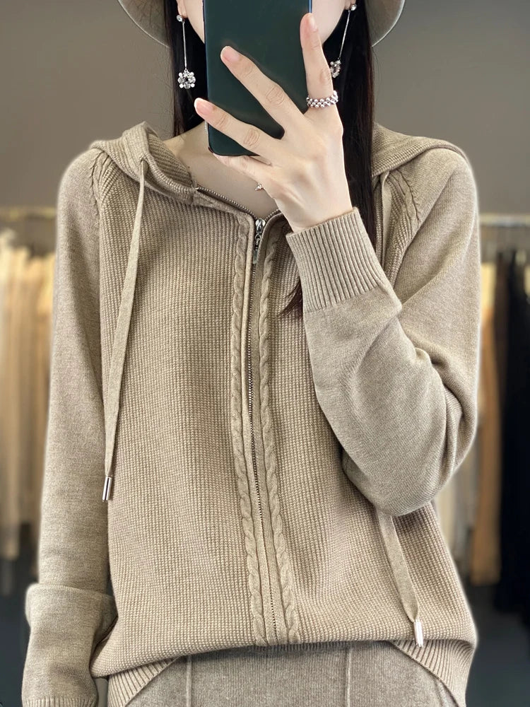 Chay | Luxueus vest met capucho