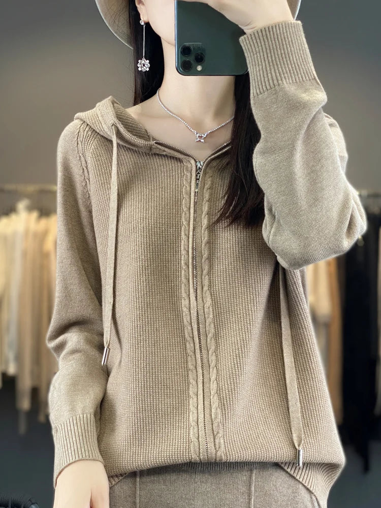 Chay | Luxueus vest met capucho