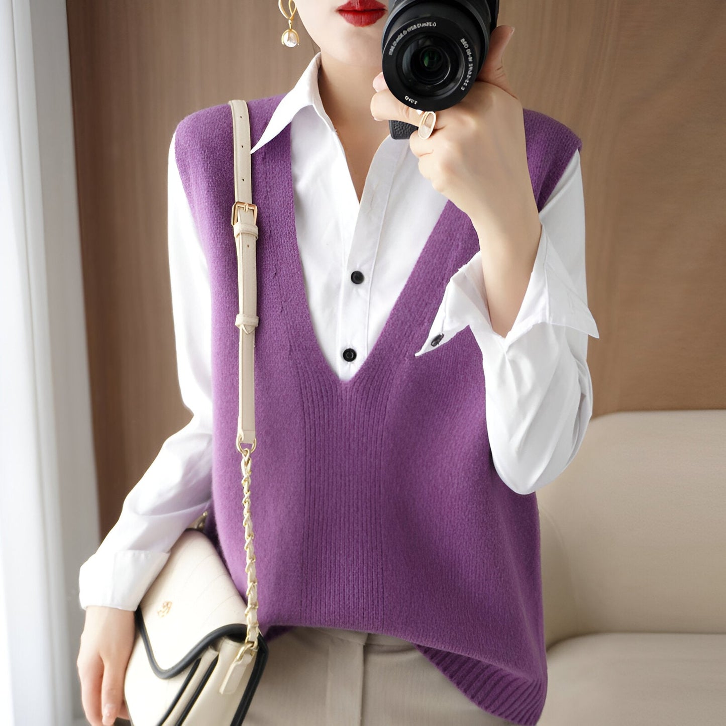 Minna | Comfortabel en stijlvol gebreid vest