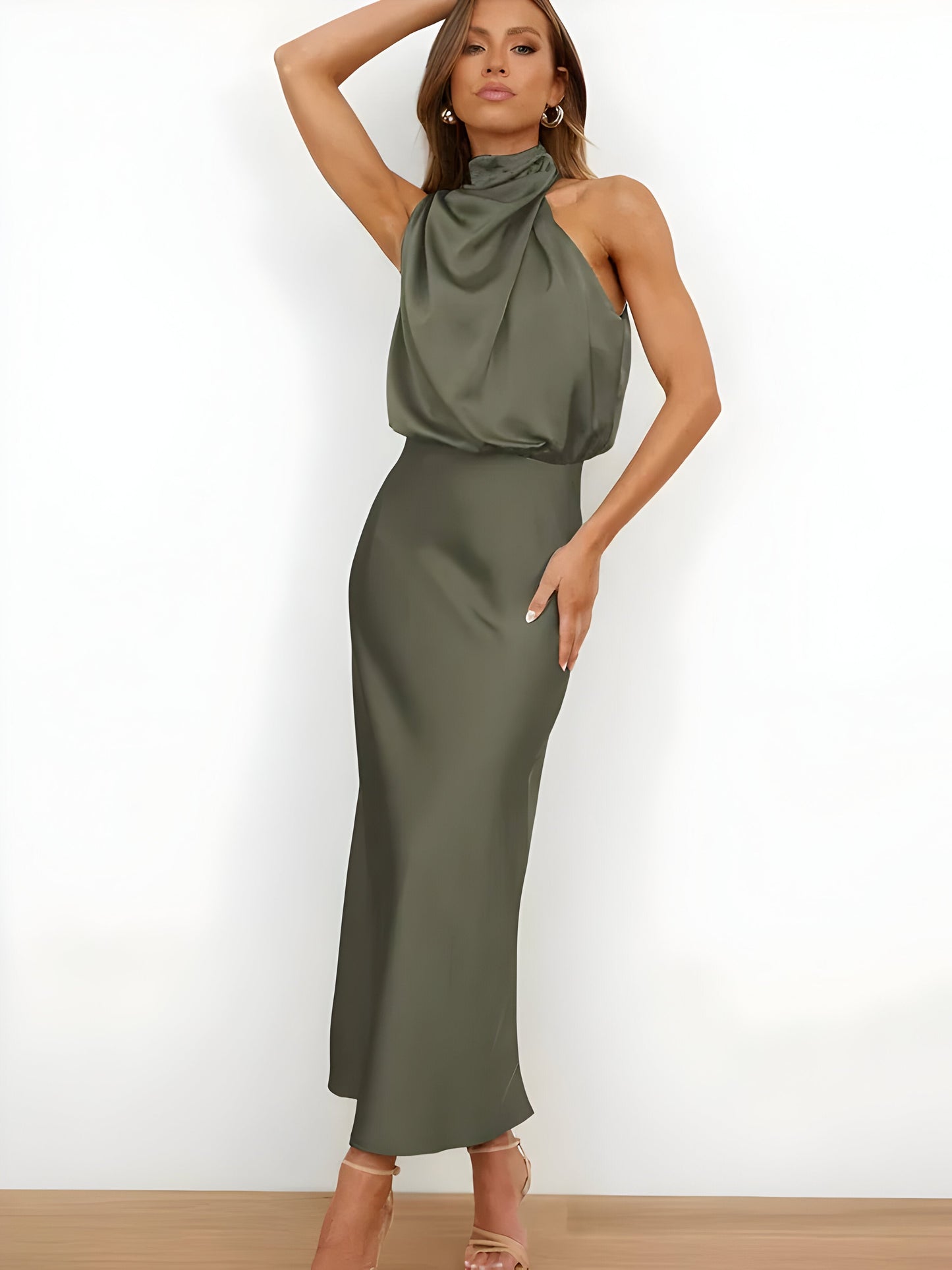 Eslar | Elegante satijnen jurk