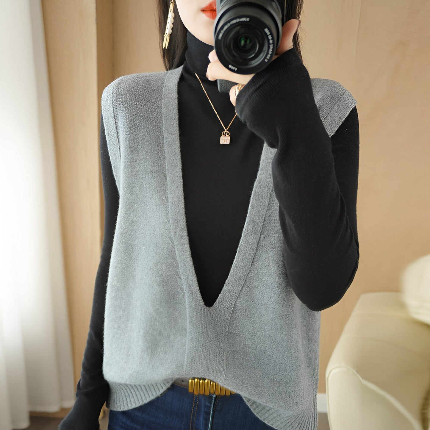 Minna | Comfortabel en stijlvol gebreid vest