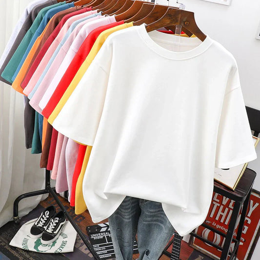 Rhoswen – T-shirt van oversized katoen