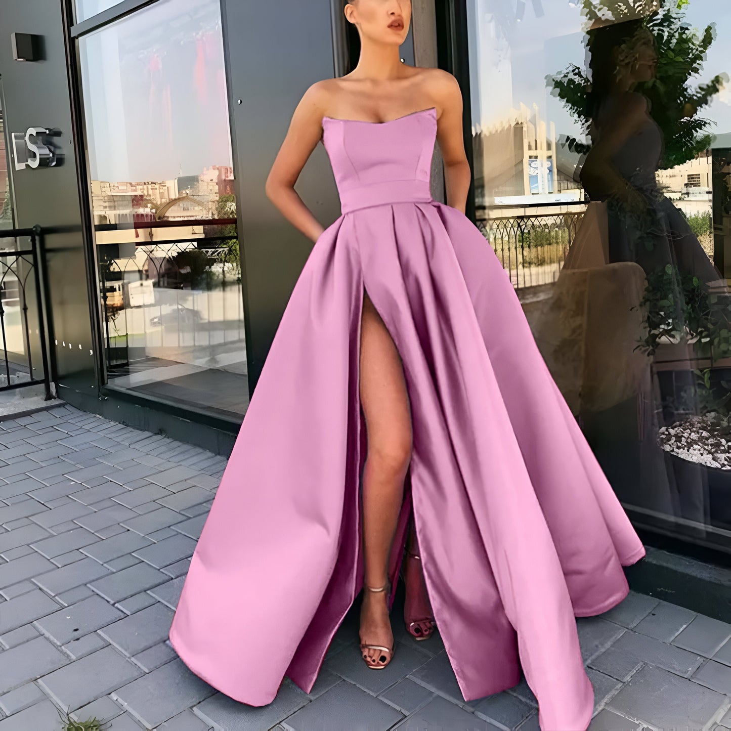 Madalena | Elegante avondjurk met hoge split