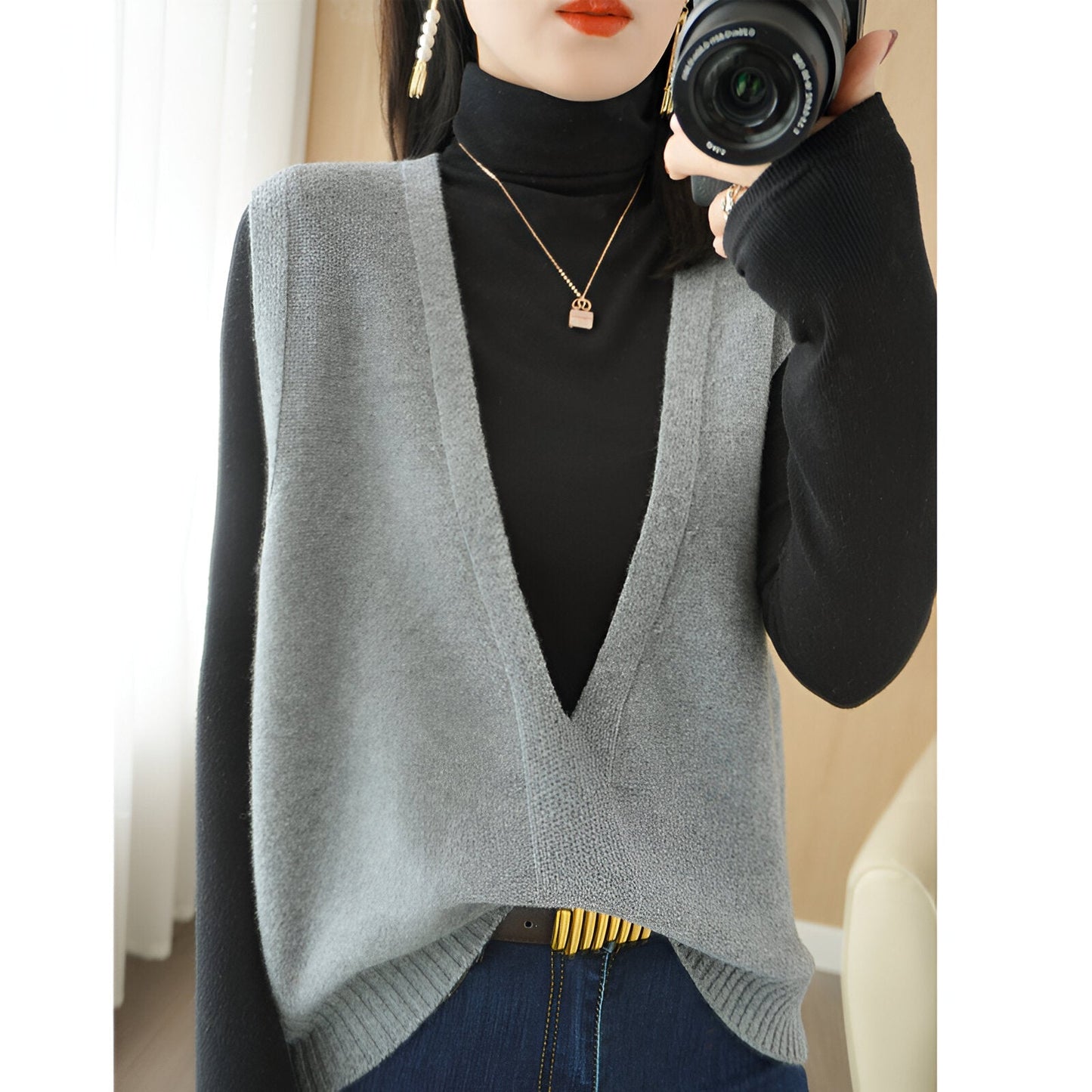 Minna | Comfortabel en stijlvol gebreid vest