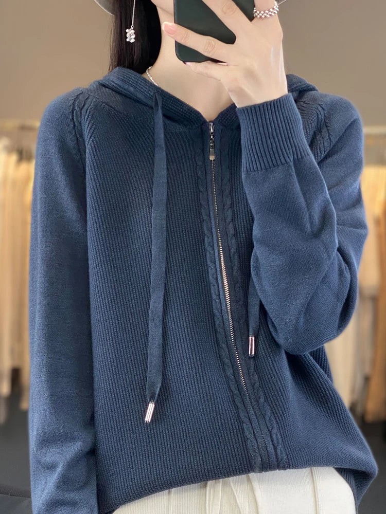 Chay | Luxueus vest met capucho