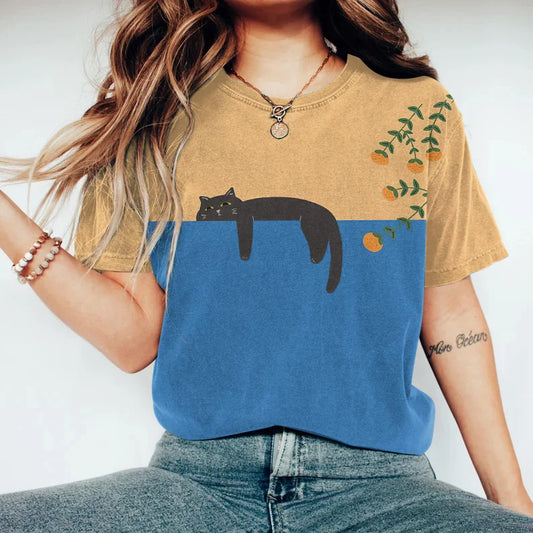 Vespera – Stijlvol tweekleurig T-shirt