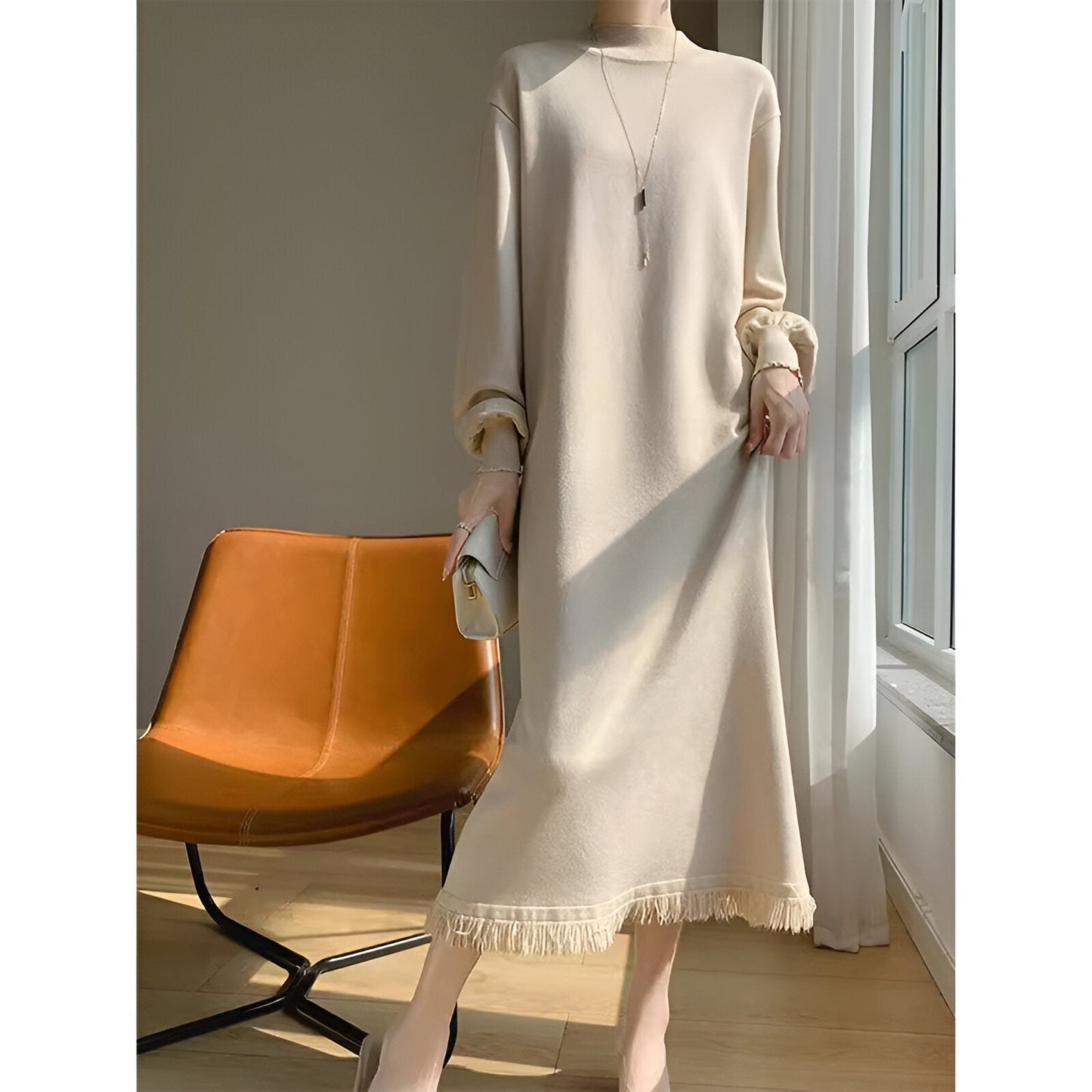 Filipa | Comfortabele & elegante gebreide jurk