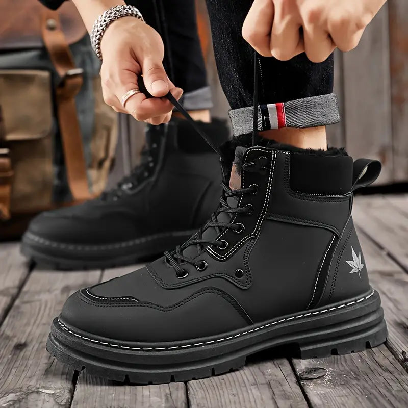 Levi - Snowboots voor heren met dikke zole