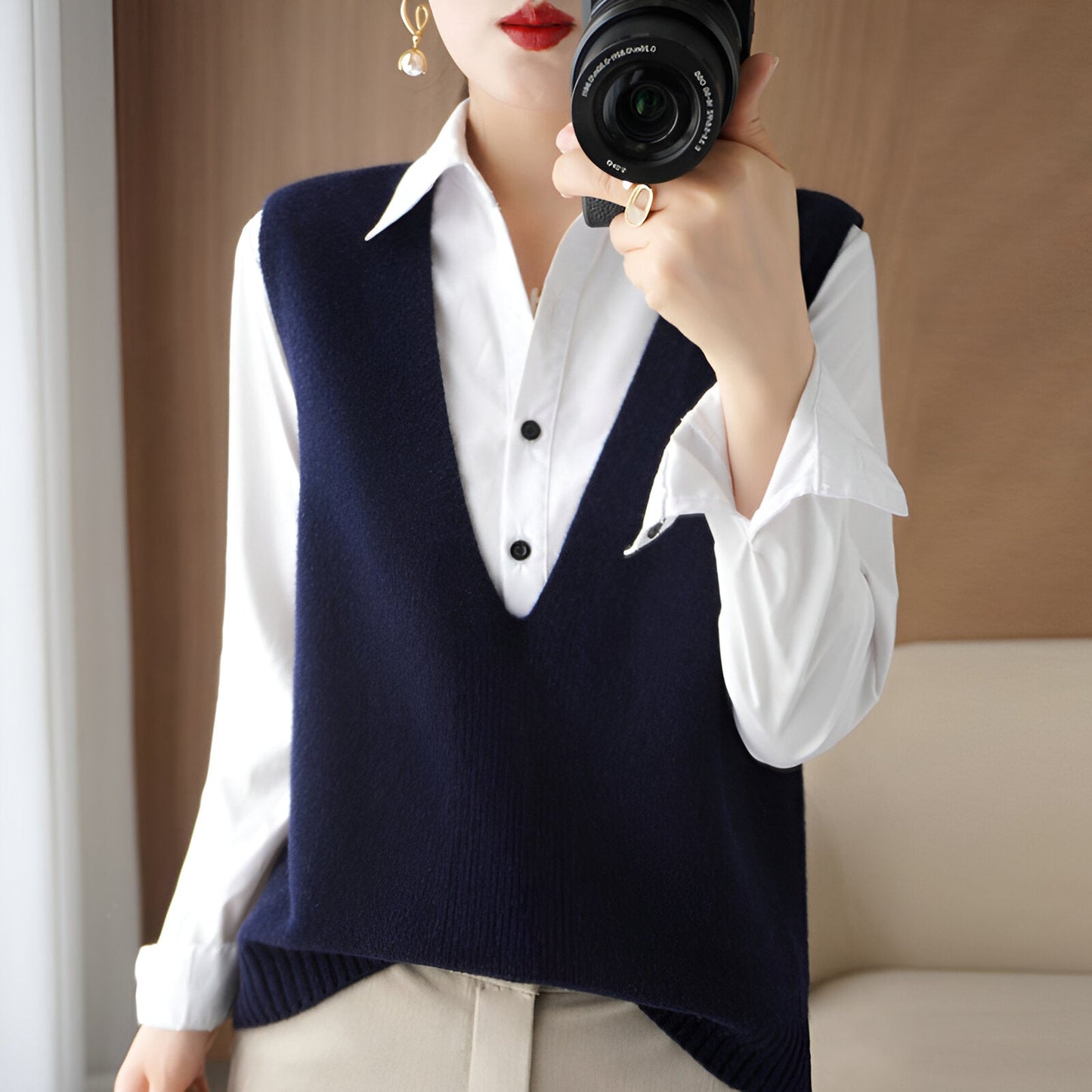 Minna | Comfortabel en stijlvol gebreid vest
