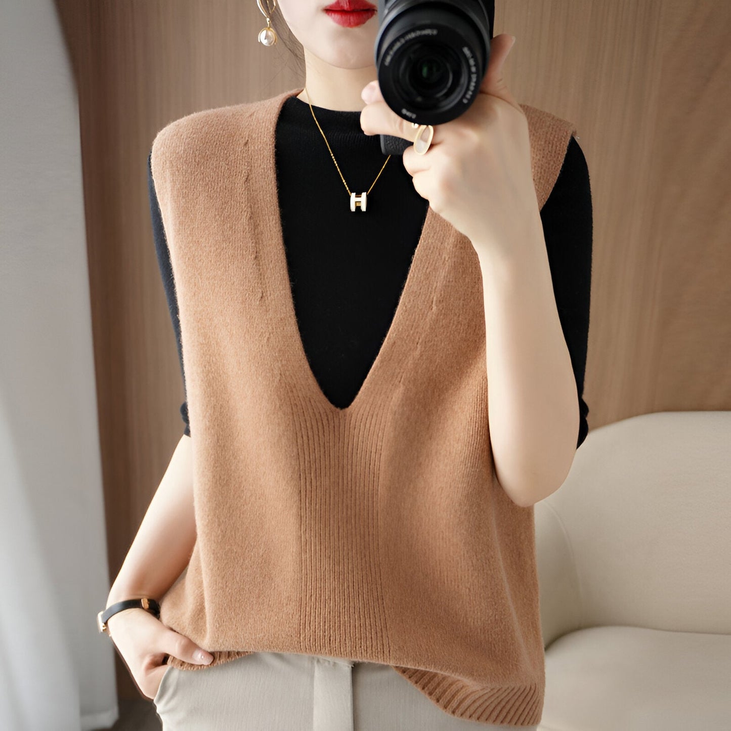Minna | Comfortabel en stijlvol gebreid vest