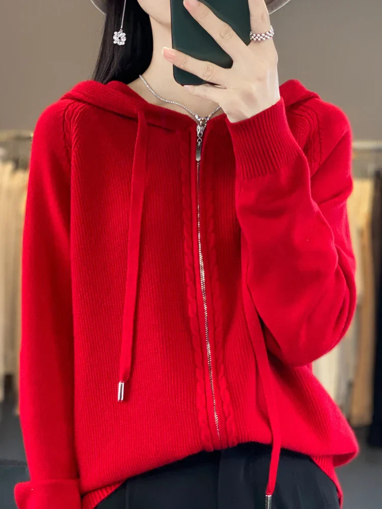 Chay | Luxueus vest met capucho