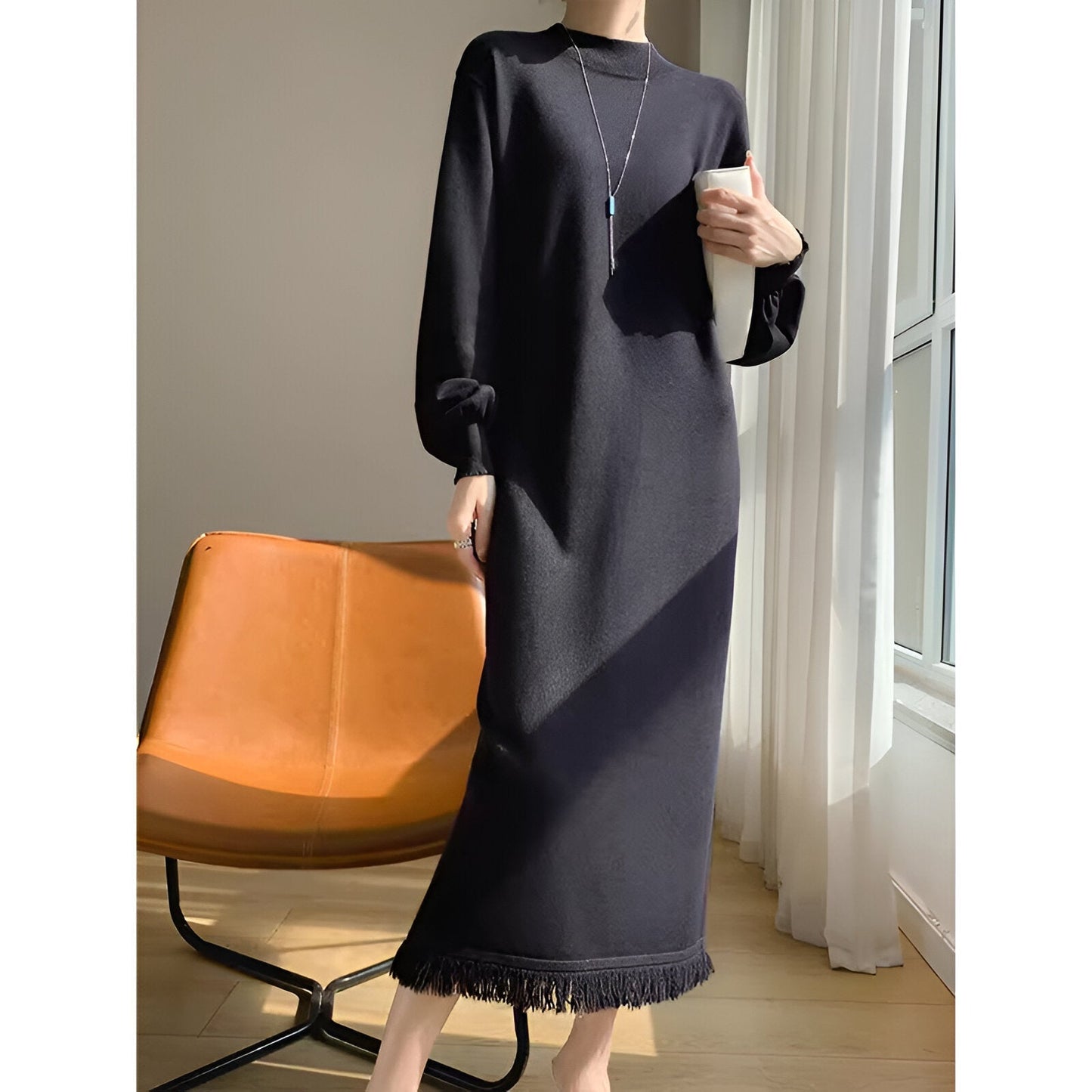 Filipa | Comfortabele & elegante gebreide jurk