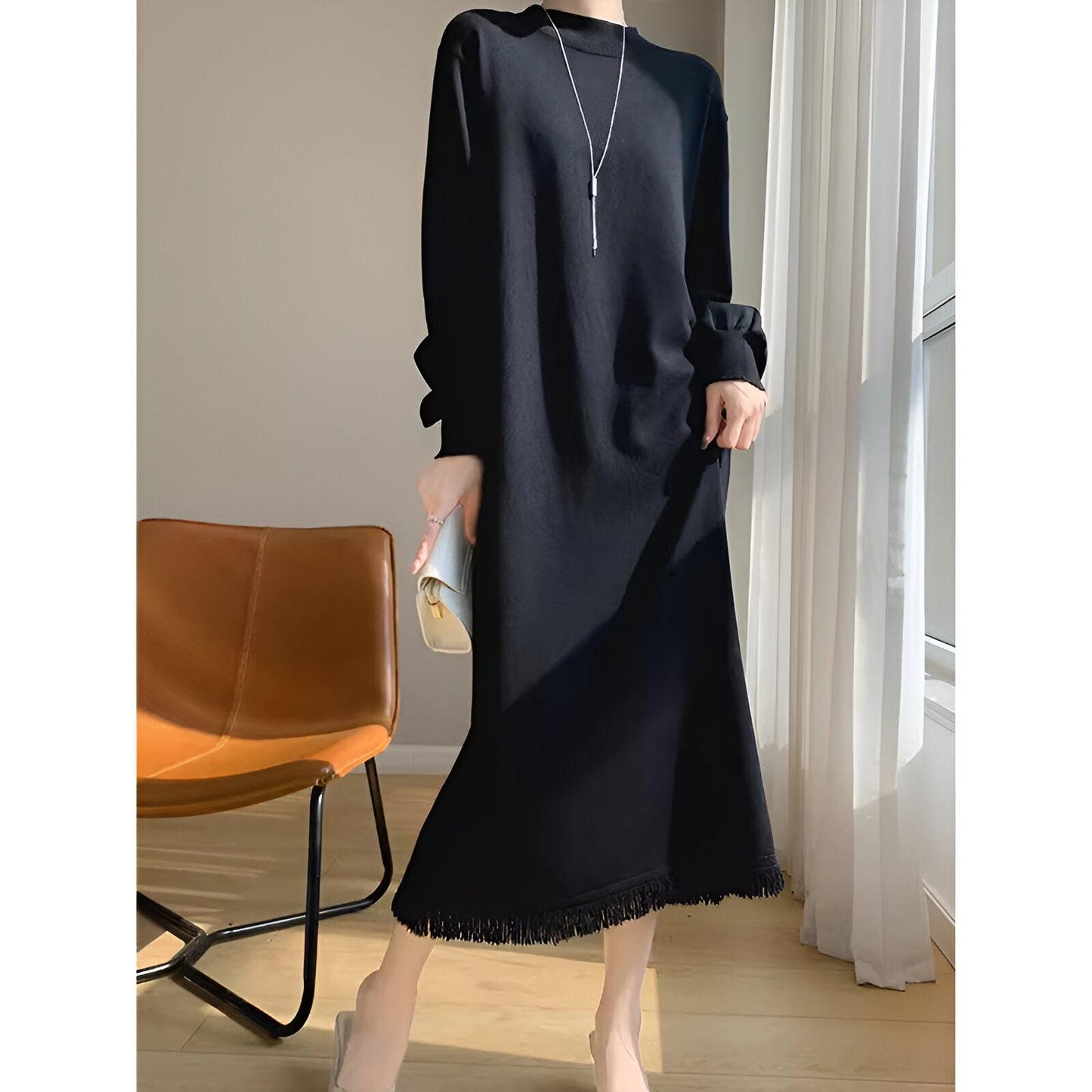 Filipa | Comfortabele & elegante gebreide jurk