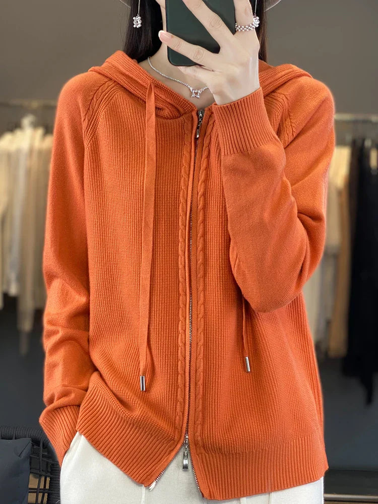 Chay | Luxueus vest met capucho